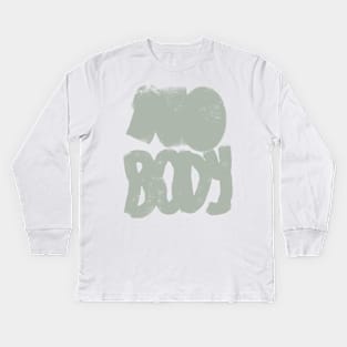 Nobody know who am i Kids Long Sleeve T-Shirt